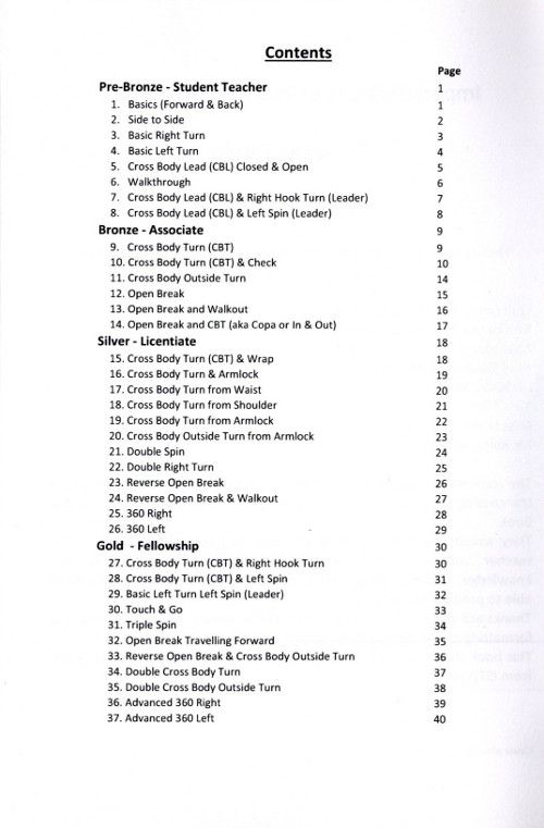ISTD L.A. Salsa Technique Book
