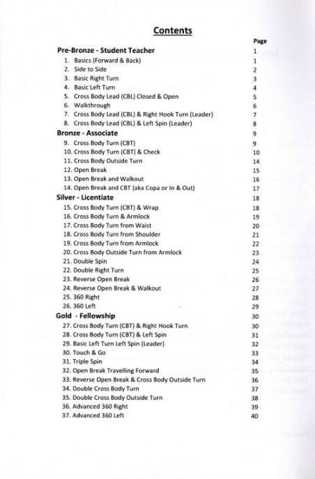 ISTD L.A. Salsa Technique Book