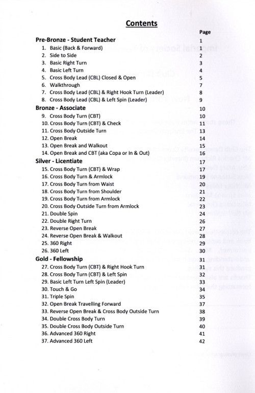 ISTD New York Salsa Technique Book