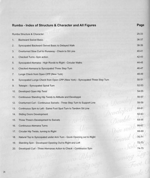 A Technique of Advanced Latin-American Figures